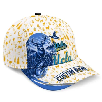 UCLA Bruins Cap - Custom Toile Pattern Blue White