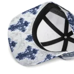uconn-huskies-cap-personalized-damask-pattern-blue-white-best-selling.webp