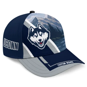 UConn Huskies Cap - Personalized Diagonal Slash Blue