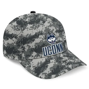 UConn Huskies Cap - Personalized Digital Camo Gray