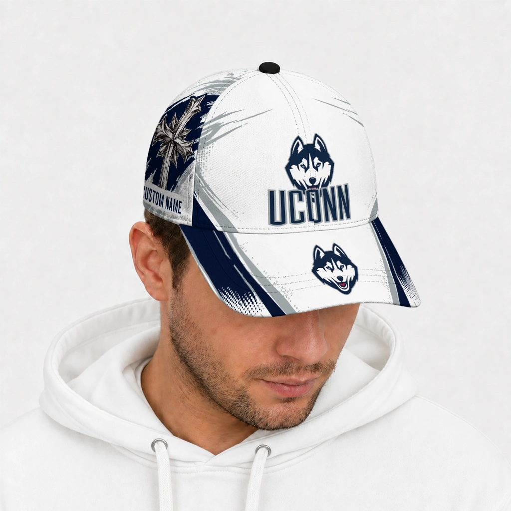 uconn-huskies-cap-personalized-grunge-cross-blue-white-new-arrival.webp