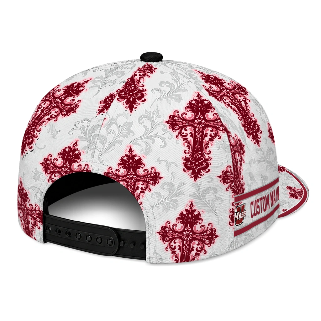 umass-minutemen-cap-custom-damask-pattern-red-white-fashion-forward.webp
