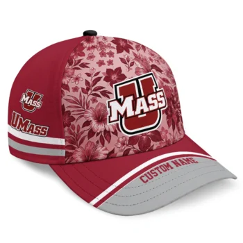 UMass Minutemen Cap - Custom Tropical Floral Red