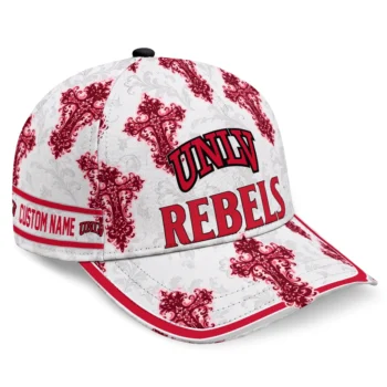 UNLV Rebels Cap - Customized Damask Pattern Red White