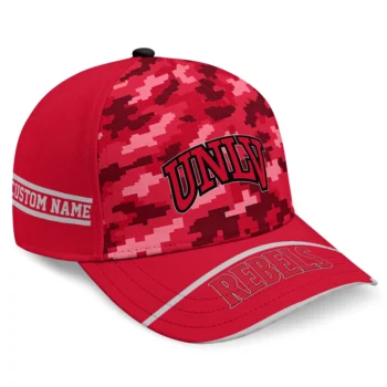 UNLV Rebels Cap - Customized Pixel Camo Red