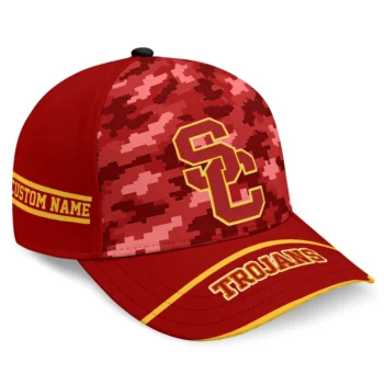 USC Trojans Cap - Customized Pixel Camo Red