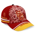 usc-trojans-cap-customized-tropical-floral-red-best-selling.webp