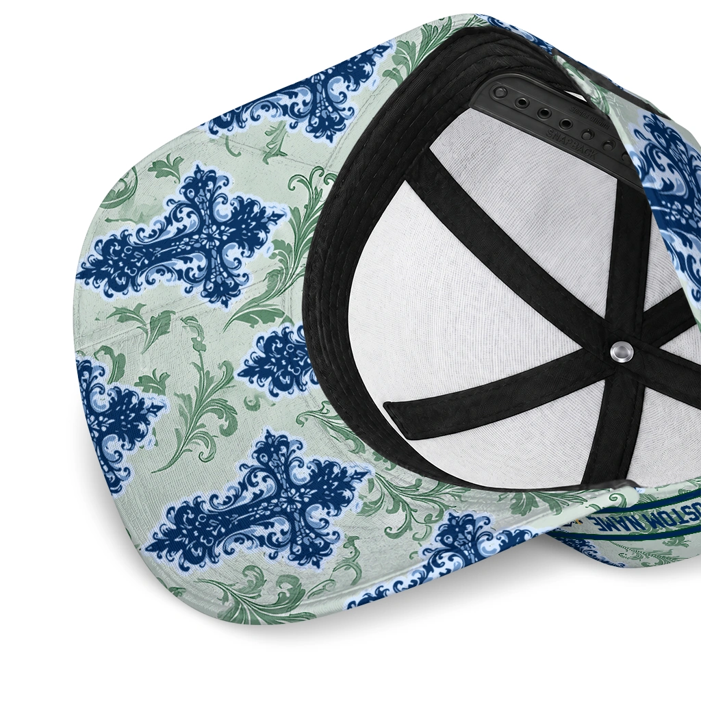 utah-jazz-cap-customized-damask-pattern-navy-white-high-quality.webp