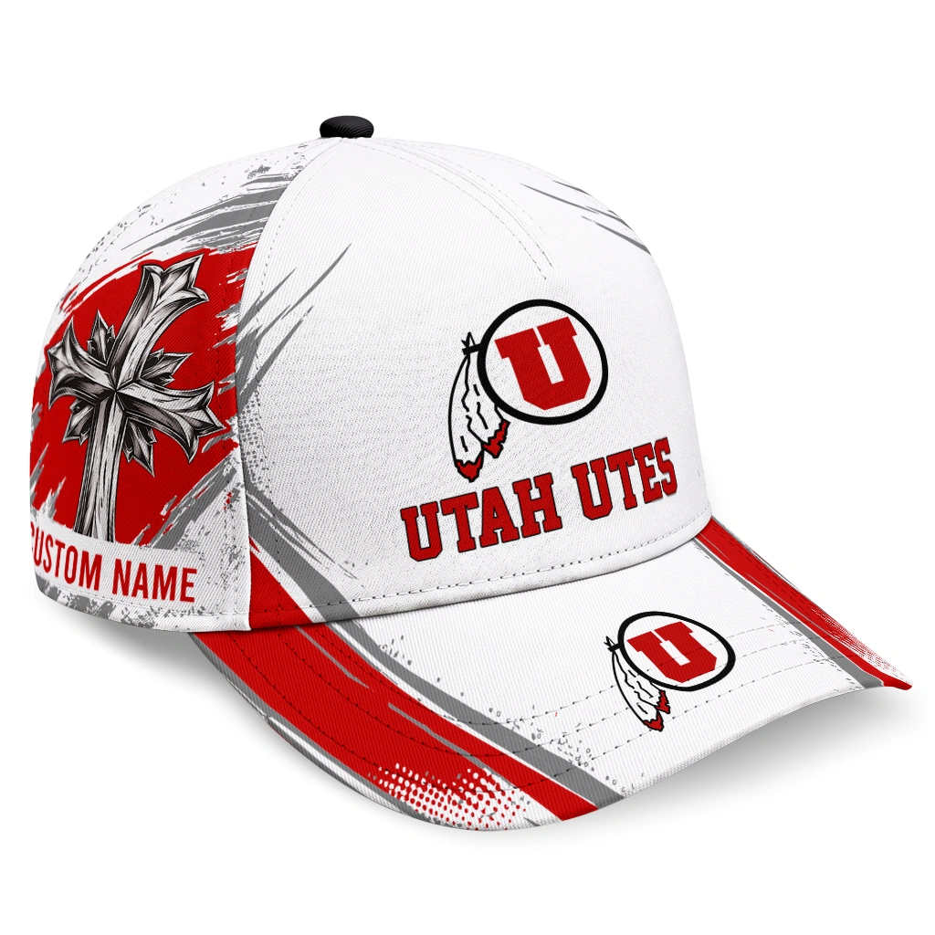 utah-utes-cap-personalized-grunge-cross-red-white-best-selling.webp utah utes cap personalized grunge cross red white best selling