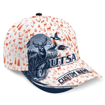 UTSA Roadrunners Cap - Custom Toile Pattern Orange White