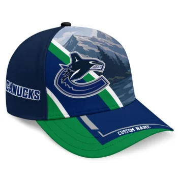 Vancouver Canucks Cap - Custom Diagonal Slash Blue