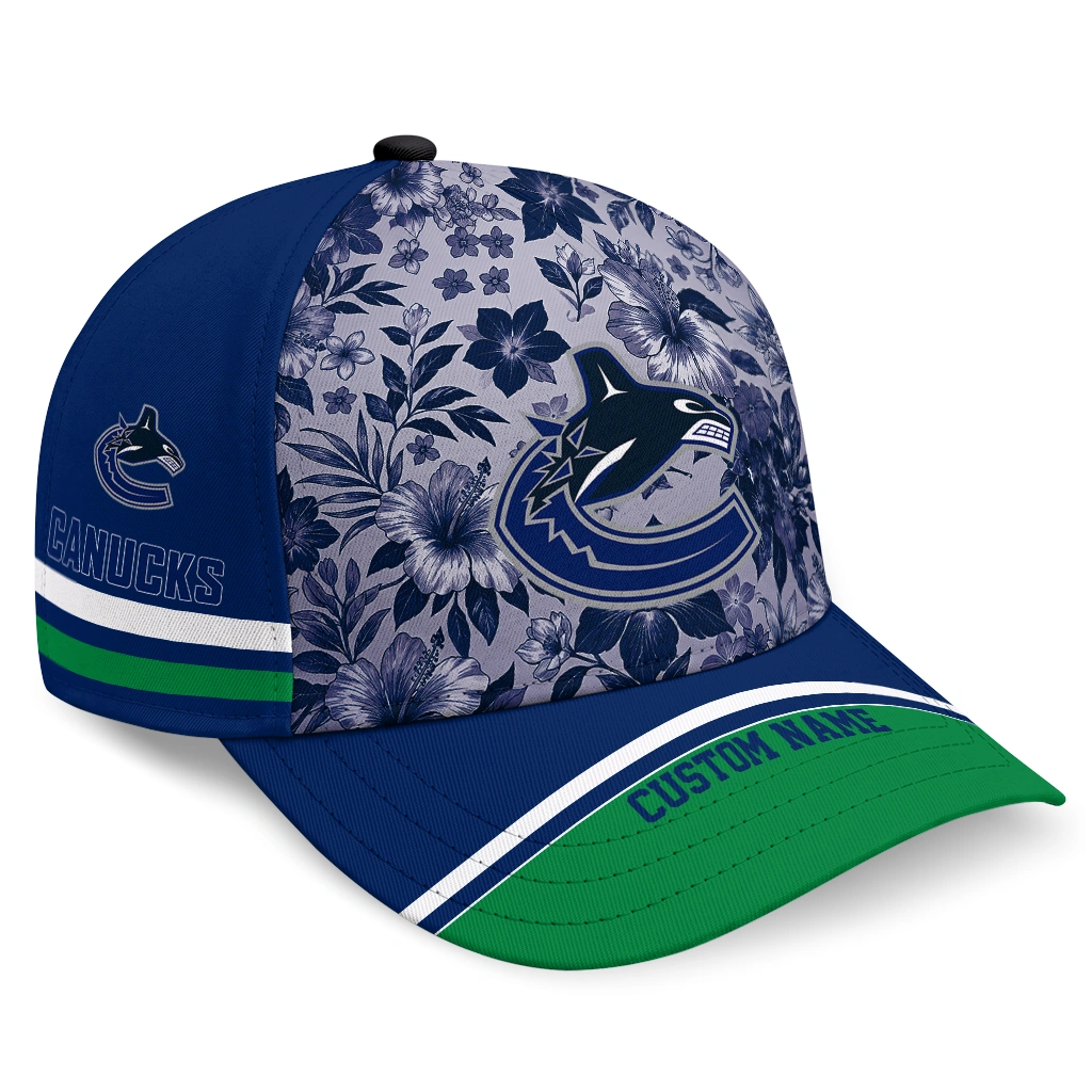 vancouver-canucks-cap-custom-tropical-floral-blue-best-selling.webp vancouver canucks cap custom tropical floral blue best selling