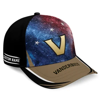 Vanderbilt Commodores Cap - Personalized Galaxy Nebula Black