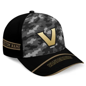 Vanderbilt Commodores Cap - Personalized Pixel Camo Black