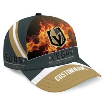 Vegas Golden Knights Cap - Customized Blazing Fire Tan