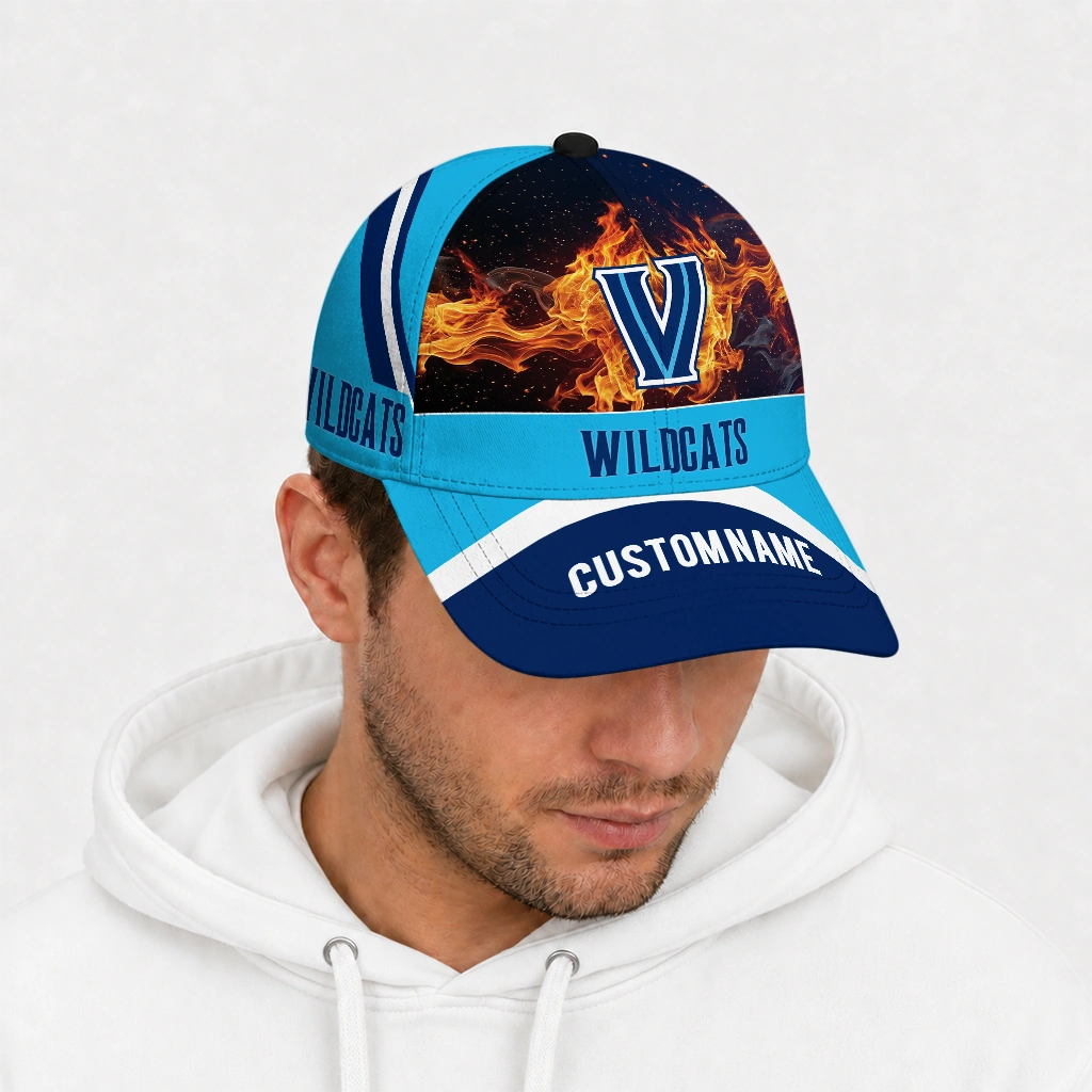villanova-wildcats-cap-custom-blazing-fire-navy-new-arrival.webp