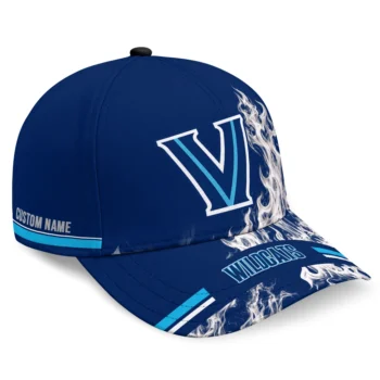 Villanova Wildcats Cap - Custom Smoke Flames Navy