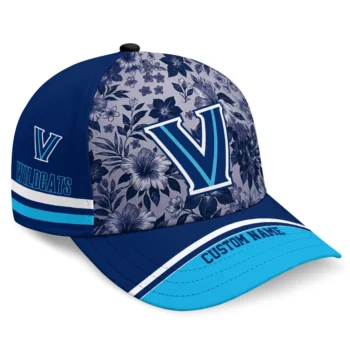 Villanova Wildcats Cap - Custom Tropical Floral Navy