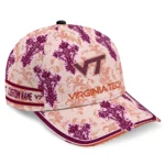 virginia-tech-hokies-cap-custom-damask-pattern-maroon-white-best-selling.webp