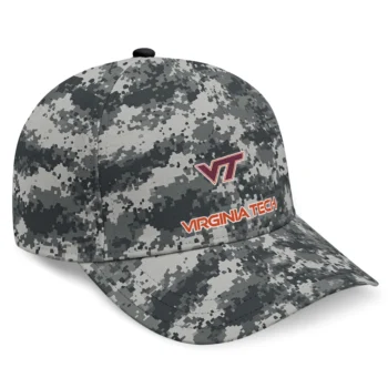Virginia Tech Hokies Cap - Custom Digital Camo Gray
