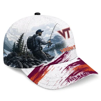 Virginia Tech Hokies Cap - Custom Photo Realistic Maroon White