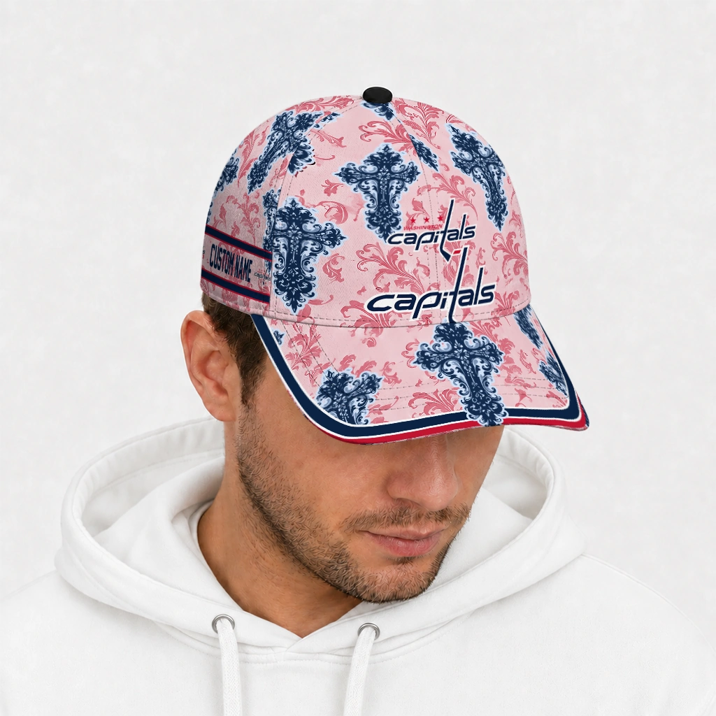 washington-capitals-cap-custom-damask-pattern-blue-white-new-arrival.webp