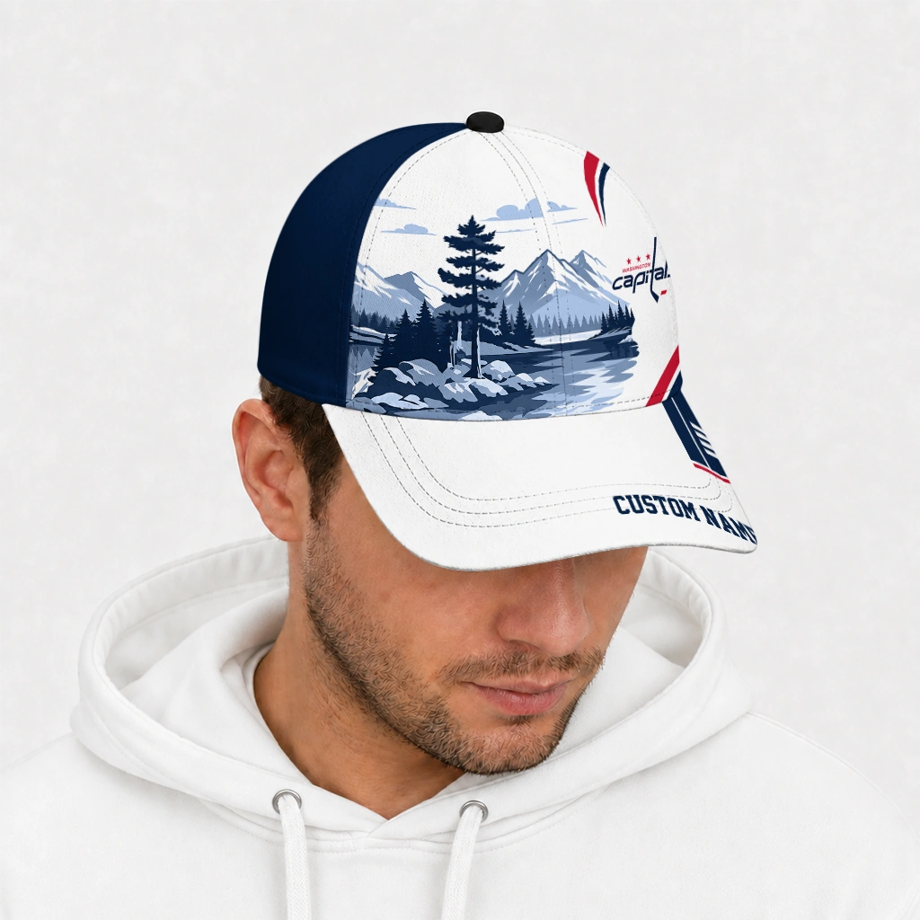 washington-capitals-cap-custom-flat-illustration-blue-white-new-arrival.webp