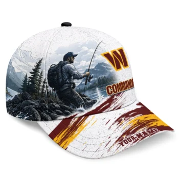Washington Commanders Cap - Custom Photo Realistic Burgundy White