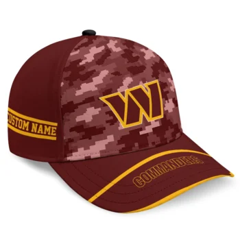 Washington Commanders Cap - Custom Pixel Camo Burgundy