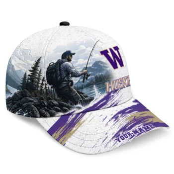 Washington Huskies Cap - Customized Photo Realistic Purple White