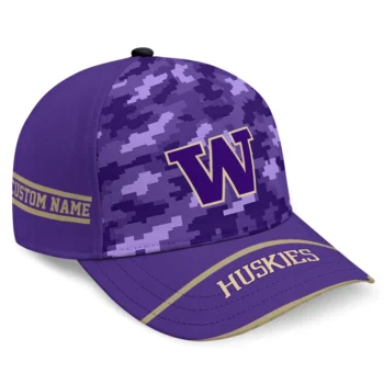 Washington Huskies Cap - Customized Pixel Camo Purple