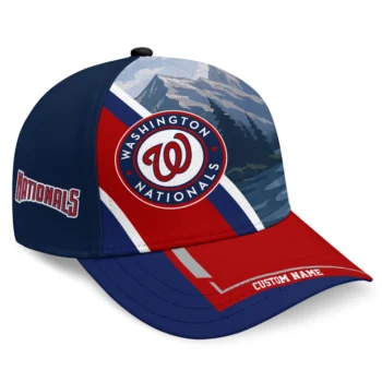 Washington Nationals Cap - Personalized Diagonal Slash Red