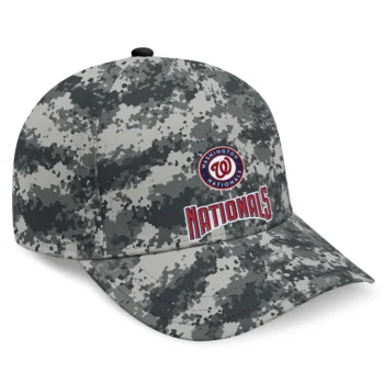 Washington Nationals Cap - Personalized Digital Camo Gray