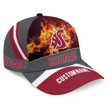 Washington State Cougars Cap - Personalized Blazing Fire Crimson