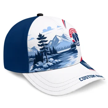 Washington Wizards Cap - Personalized Flat Illustration Blue White