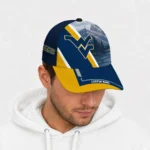 west-virginia-mountaineers-cap-personalized-diagonal-slash-blue-best-selling.webp