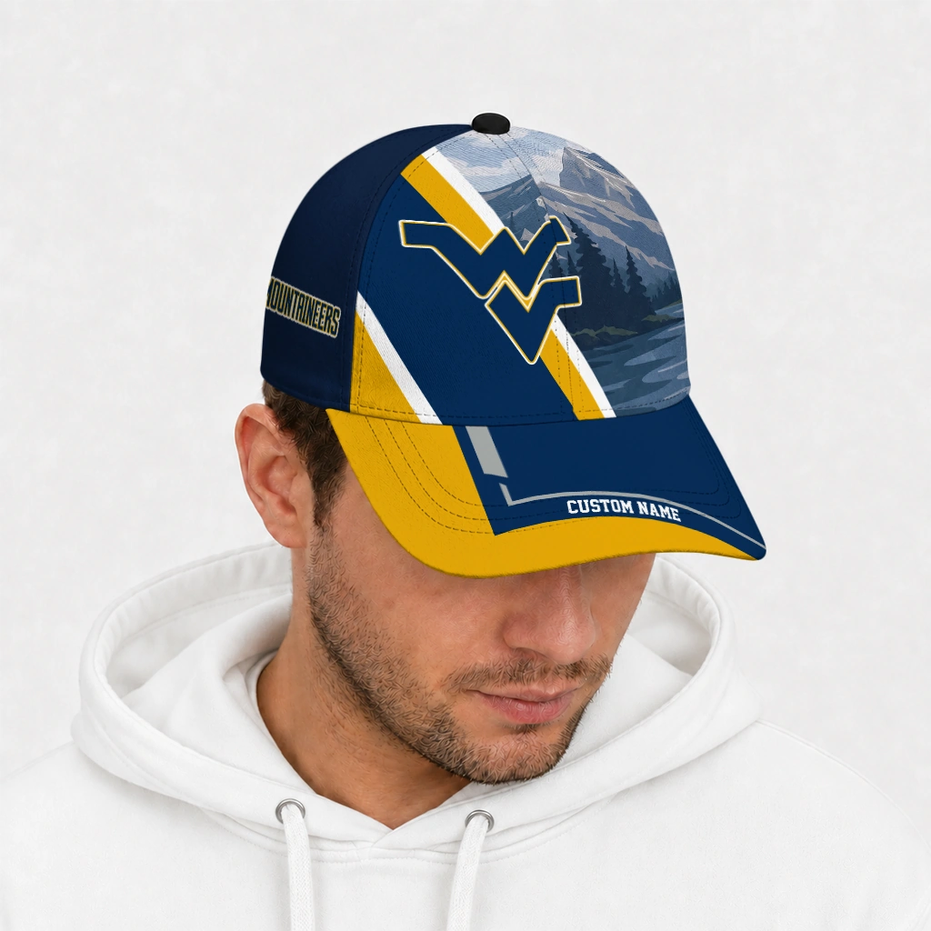 west-virginia-mountaineers-cap-personalized-diagonal-slash-blue-new-arrival.webp