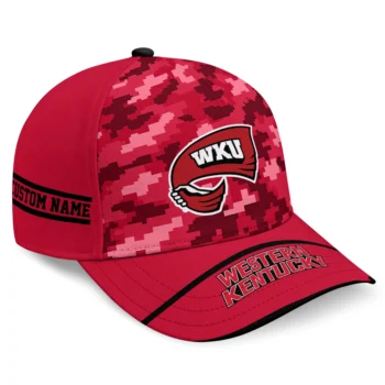 Western Kentucky Hilltoppers Cap - Customized Pixel Camo Red