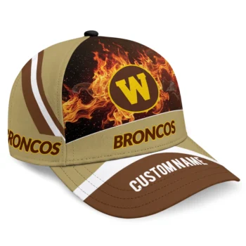 Western Michigan Broncos Cap - Personalized Blazing Fire Brown