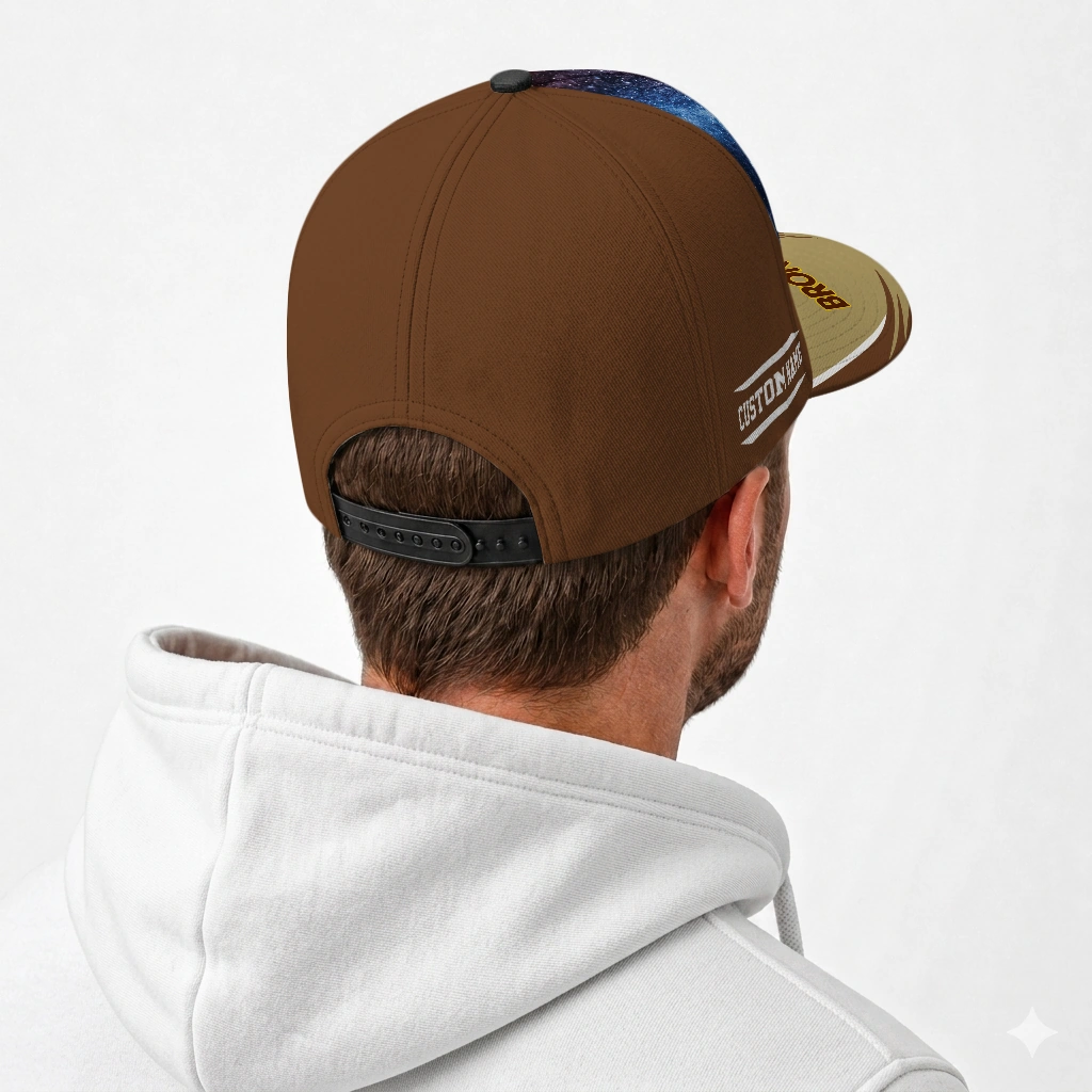 western-michigan-broncos-cap-personalized-galaxy-nebula-brown-latest-model.webp