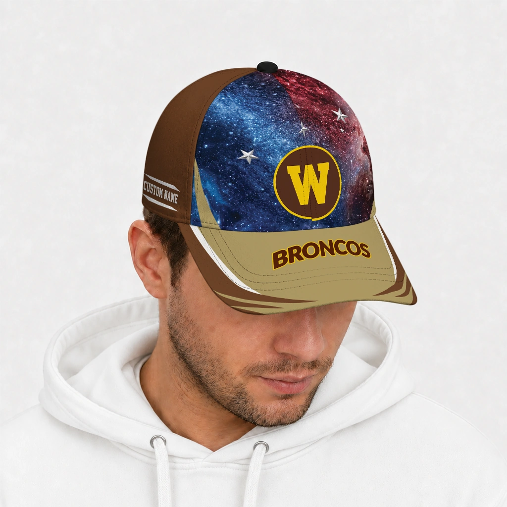 western-michigan-broncos-cap-personalized-galaxy-nebula-brown-new-arrival.webp