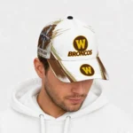 western-michigan-broncos-cap-personalized-grunge-cross-brown-white-best-selling.webp
