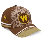 western-michigan-broncos-cap-personalized-tropical-floral-brown-best-selling.webp