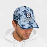 winnipeg-jets-cap-customized-damask-pattern-blue-white-best-selling.webp