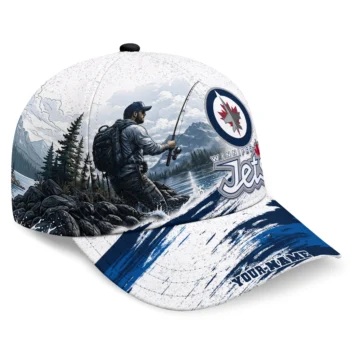 Winnipeg Jets Cap - Personalized Photo Realistic Blue White