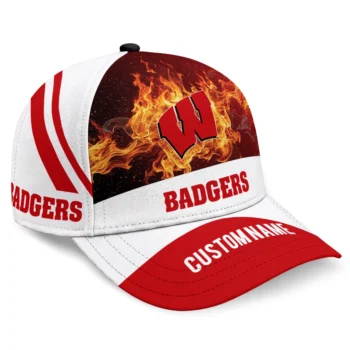 Wisconsin Badgers Cap - Custom Blazing Fire Red