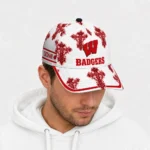wisconsin-badgers-cap-custom-damask-pattern-red-white-best-selling.webp