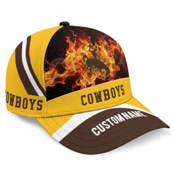 Wyoming Cowboys Cap - Custom Blazing Fire Brown