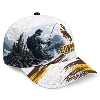 Wyoming Cowboys Cap - Custom Photo Realistic Brown White
